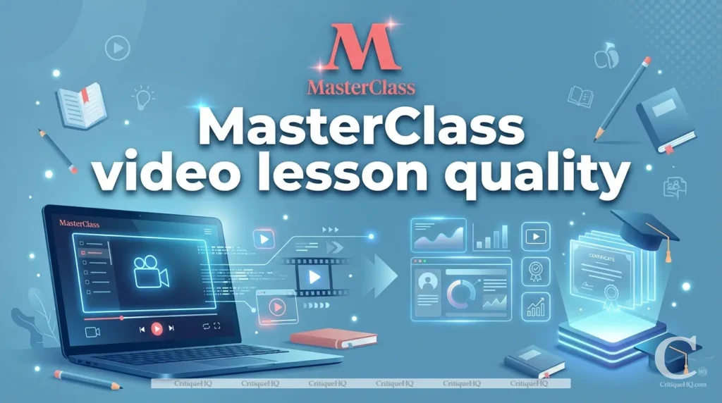 Best online learning platforms - MasterClass video lesson quality