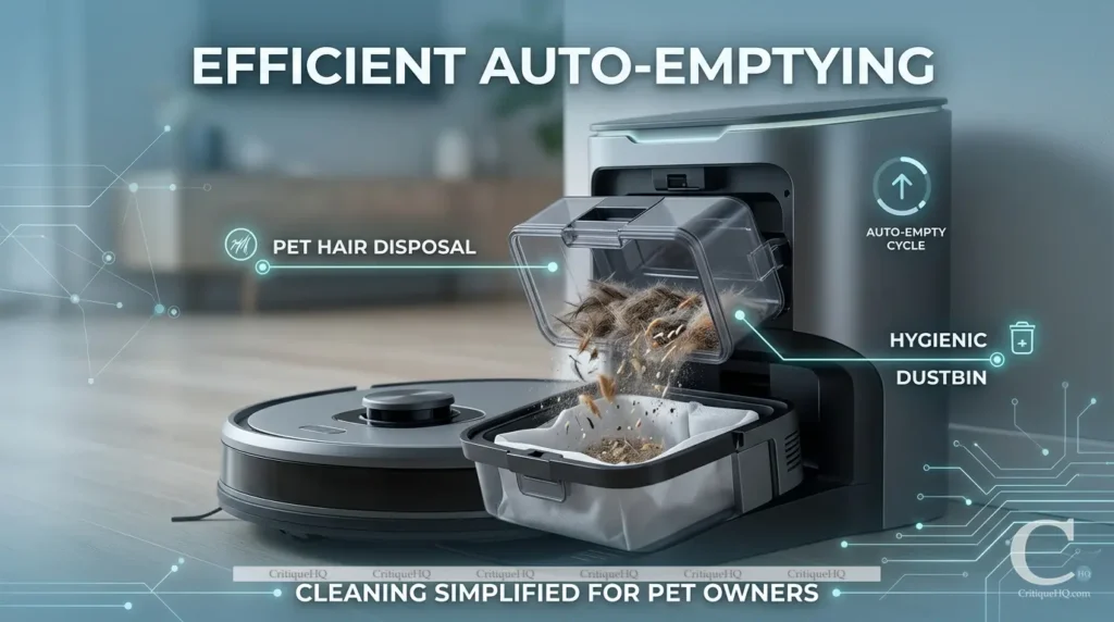 Best robot vacuum - Auto empty base station pet hair dustbin emptying