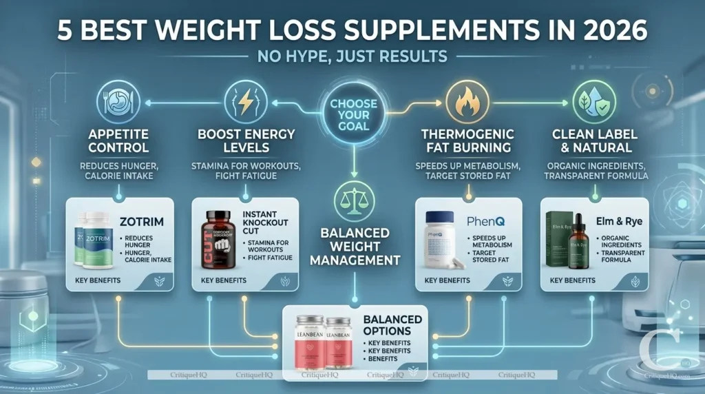 Best weight loss supplements - the decision guide how to choose