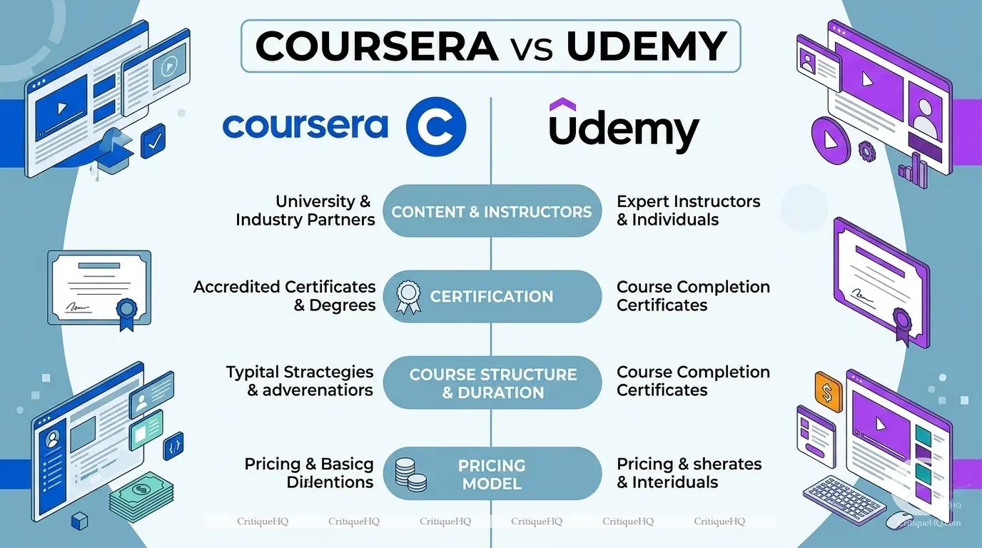 Coursera vs Udemy - Platforms homepage comparison