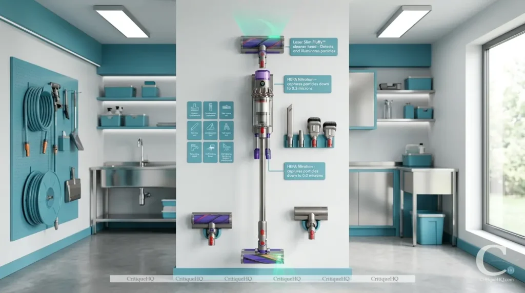 Dyson V15 Review - Final verdict score charging dock wall mount attachments