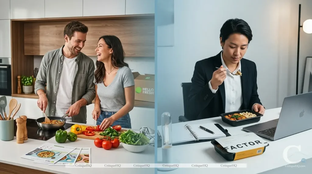 HelloFresh vs Factor - Final decision couple cooking vs solo professional eating